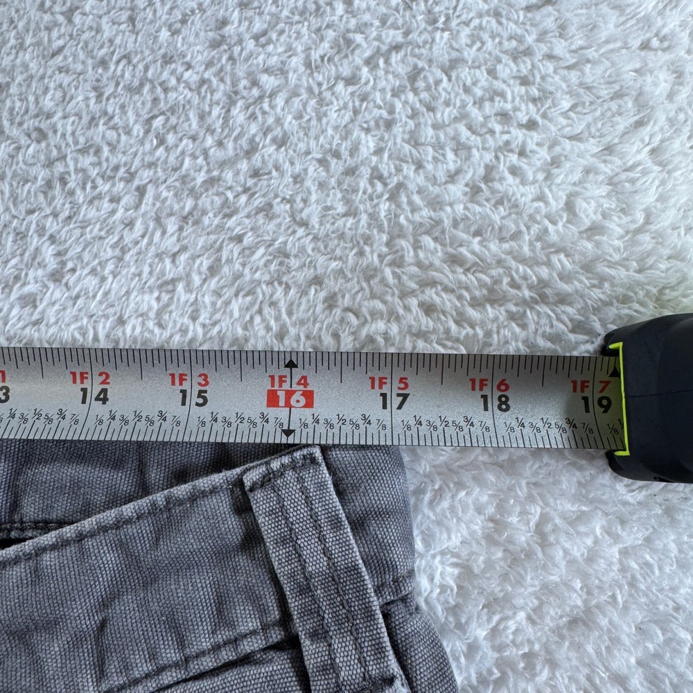 Carhartt Size 36x30 Relaxed Fit Carpenter Gray Grey Fleece Lined Chino Pants - Picture 7 of 11